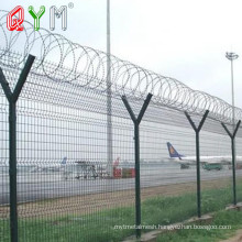 3D Curvy Airport Fence Panels Powder Coated Airport Security Fence